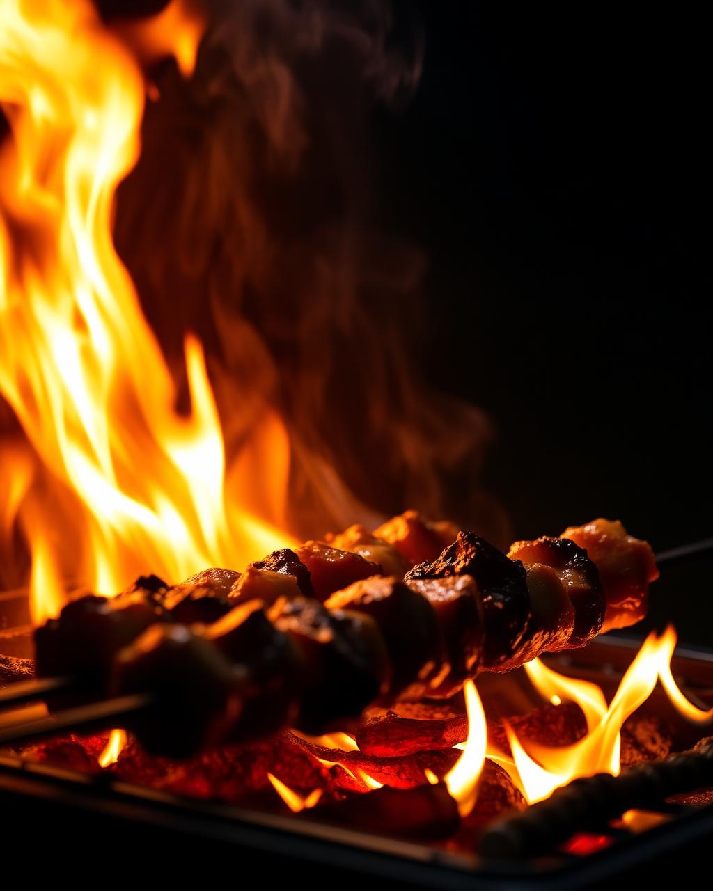 Open fire grill